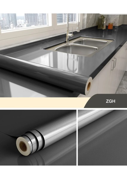 Q6 Stili 30CMX100CM 80 cm Genişlik Su Geçirmez Mermer Kendinden Yapışkanlı Duvar Kağıtları Ev Dekor Mutfak Dolapları Yağ Geçirmez Yüksek Sıcaklık Dayanımı Etiket (Yurt Dışından)