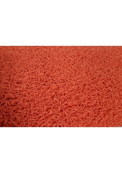 Kıvırcık Paspas, Karmaşık Paspas, Pvc Paspas, Eni: 100CM. -Turuncu
