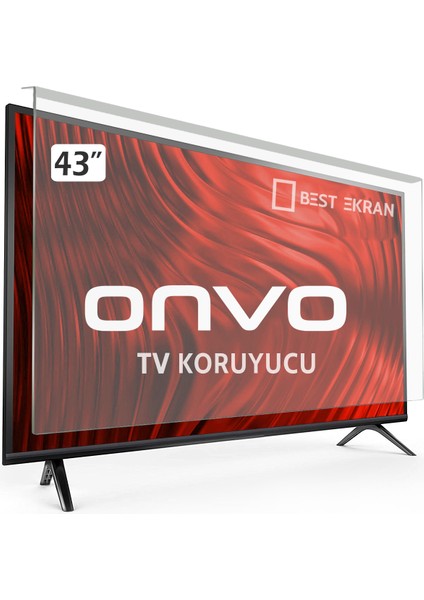 Best Ekran Onvo 43" inç 109 Ekran Tv Ekran Koruyucu Webos Android Uhd 4k-8k Smart Led Qled Oled uyumlu