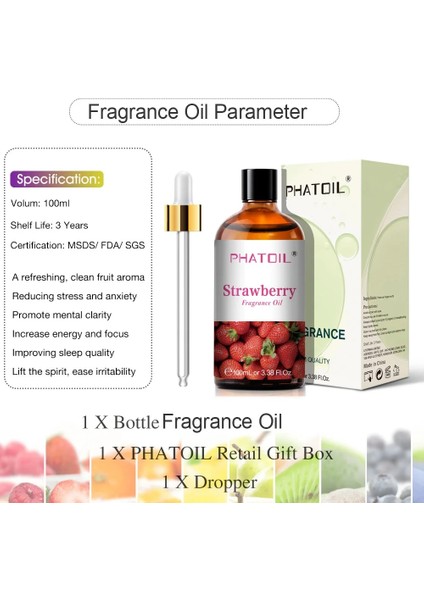 Çilek Tarzı 100ML 100 ml Hindistan Cevizi Koku Yağı Mum Sabun Yapımı Için Mango Elma Muz Üzüm Kiraz Karpuz Limon Çarkıfelek Meyvesi Aroma Yağı (Yurt Dışından)