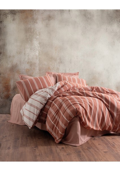 Smooth Çift Kişilik Nevresim Takımı Jamira Tarçın