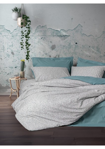 Petite Çift Kişilik Lastikli Çarşaflı Nevresim Takımı June Mint