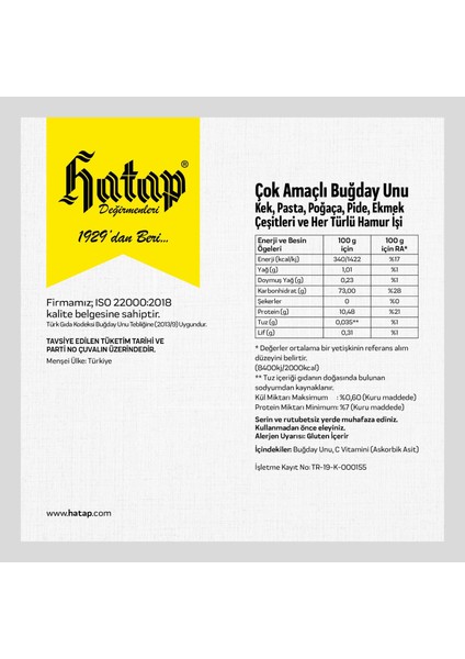 Çok Amaçlı Un 5 x 1 kg