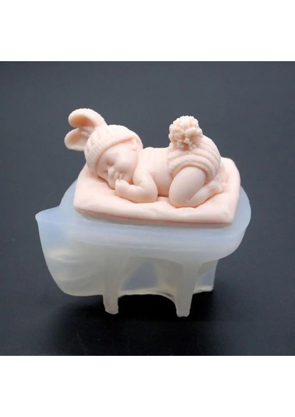 3D Bebek Silikon Kalıp Şeker Kalıp Çikolata Kalıp Fondan Kek Dekorasyon Aracı Sevimli Dıy Uyku Bebek Duş Yapımı Şekerleme Kalıbı (Yurt Dışından) fiyatları