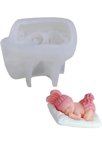 3D Bebek Silikon Kalıp Şeker Kalıp Çikolata Kalıp Fondan Kek Dekorasyon Aracı Sevimli Dıy Uyku Bebek Duş Yapımı Şekerleme Kalıbı (Yurt Dışından) fırsatları