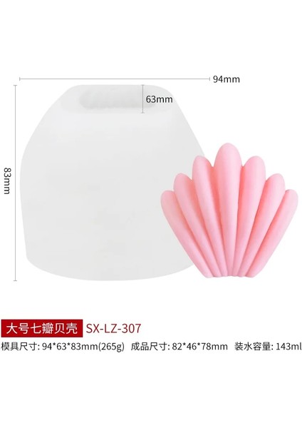 SX-LZ-309 Tarzı Büyük Tarak Aromaterapi Mum Silikon Kalıp Dıy Geometrik El Yapımı Sabun Alçı Kokulu Taş Sabunu Aşındırıcı Mum Yapımı (Yurt Dışından)