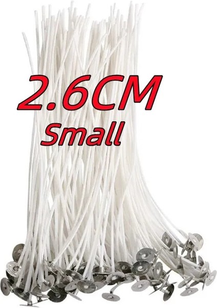 2.6cm Tarzı Dıy Mum Fitilleri Dumansız Balmumu Saf Mum Tutucular Gazyağı Lambası Balmumu Hattı Için Pamuk Çekirdek Fitilleri Balmumu Hattı 2. cm (Yurt Dışından)