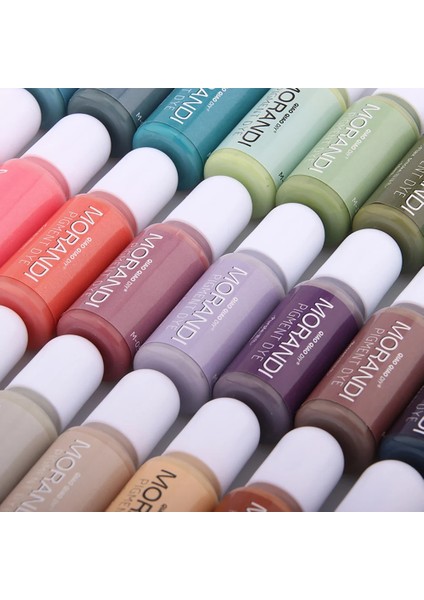 Mercan Tarzı Silikon Dünya 10 ml 24 Renk Alayları Dıy Uv Epoksi Reçine El Sanatları Morandi Boya Mürekkep Renklendirici Takı Yapımı Malzemeleri Araçları (Yurt Dışından) modelleri