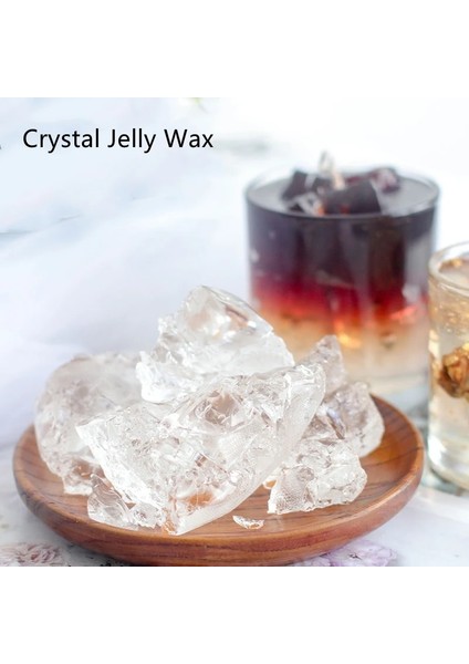100G Tarzı Kristal Şeffaf Jöle Balmumu Aromaterapi Mum Hammadde Kalıptan Çıkarılabilir Soya Mum Parafin Yapımı Diy Malzemeleri (Yurt Dışından)