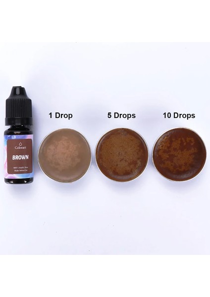 Kahverengi Tarzı Silikon Dünya 24 Renk 10 ml Alaylar Dıy Uv Epoksi Reçine Kalıp Mum Sabun Boya Sıvı Renklendirici Takı Yapımı Reçine El Sanatları (Yurt Dışından)