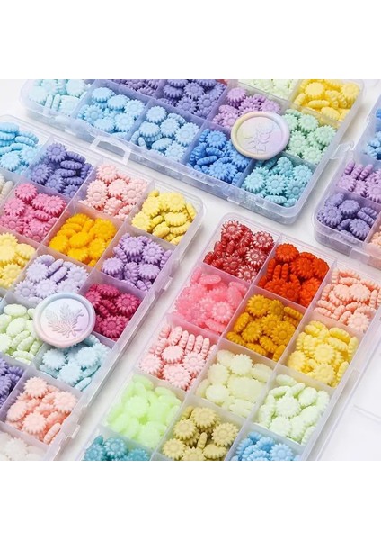 03-10GRIDS-240PCS Tarzı Izgaralar Ayçiçeği Mix Renk Sızdırmazlık Balmumu Boncuk Vintage Mühür Mumu Damga Scrapbooking Craft Hediye Düğün Davetiyesi (Yurt Dışından)