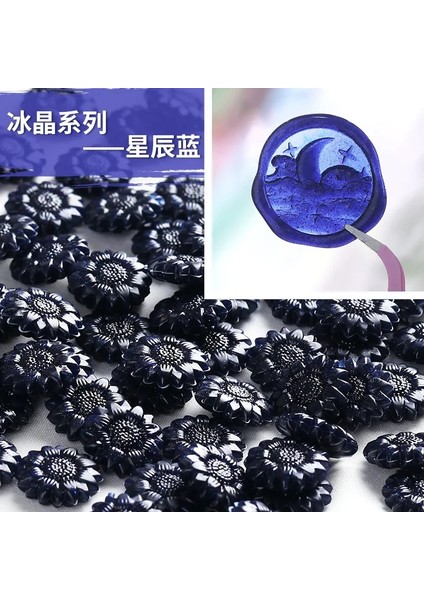 27G-XINGCHENGLAN Tarzı 27G Şeffaf Balmumu Parçacıkları Ayçiçeği Retro Zarf Davetiye Sızdırmazlık Balmumu Boncuk Düğün Doğum Günü Zanaat Balmumu (Yurt Dışından)