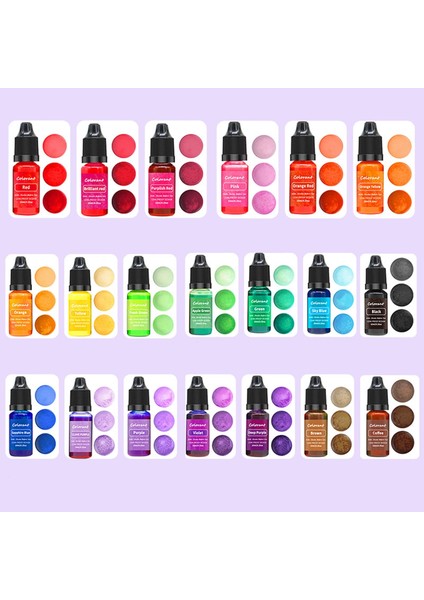 Mingjing Shop3 No.5 Tarzı 10 ml Mum Boyaları Pigment Sıvı Renklendirici Balmumu Pigment Boya Mumlar Aromaterapi Dıy Sabun Mum Yapımı Malzemeleri El Sanatları (Yurt Dışından)