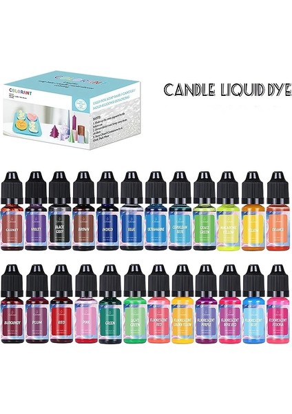 Sarı Stil 10 ml Çok Renkli Şişelenmiş Mum Renk Özü Dıy El Yapımı Mum Sabunu Aromaterapi Kalıp Pigment Boya Silika Jel (Yurt Dışından)