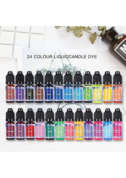 Sarı Stil 10 ml Çok Renkli Şişelenmiş Mum Renk Özü Dıy El Yapımı Mum Sabunu Aromaterapi Kalıp Pigment Boya Silika Jel (Yurt Dışından)
