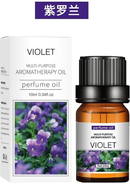 Menekşe Tarzı 18 Çeşit Koku 10ML Lavanta Esansiyel Yağı Araba Suda Çözünür Uçucu Yağ Nemlendirici Kokulu Mum Sabunu Dıy Üretim (Yurt Dışından)