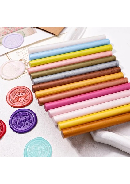 XIANGYABAI10PCS Tarzı Silindirik Balmumu Sopa Çok Renkli Isteğe Bağlı Dıy Zarf Hediye Davetiye Çevre Açısından Zarif Retro Sızdırmazlık Balmumu (Yurt Dışından) modelleri