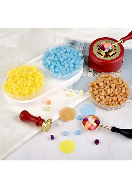SARI-100PCS Tarzı Tek Renkli Kutulu Lake Balmumu Sekizgen Boya Sızdırmazlık Balmumu Plastik Kutu Dıy Davetiye Zarf Sızdırmazlık Renkli Balmumu Peletleri (Yurt Dışından) modelleri
