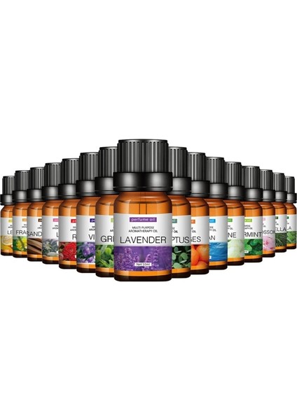 Sandal Ağacı Tarzı 18 Çeşit Koku 10ML Lavanta Esansiyel Yağı Araba Suda Çözünür Uçucu Yağ Nemlendirici Kokulu Mum Sabunu Dıy Üretim (Yurt Dışından) fiyatları