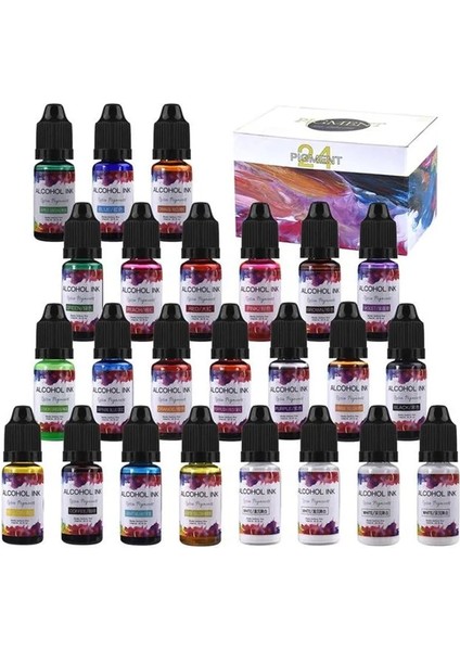 1-24 Adet Tarzı Epoksi Regment Kiti Mum Boya Sıvı Renklendirici Dıy Uv Epoksi Reçine Kalıp Takı Yapımı Mum Sabun Yapımı Boya Pigment Setleri (Yurt Dışından) fırsatları