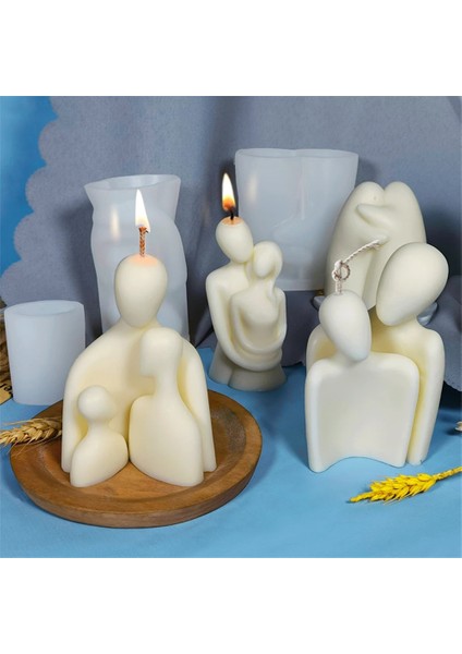 No.5 Tarzı Aile Severler Mum Silikon Kalıp Dıy Epoksi Reçine Mum Kalıp Aromaterapi Mum Balmumu Kalıpları Kil Alçı Zanaat Döküm Kalıp (Yurt Dışından) fiyatları