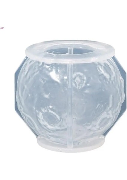 Ay Tarzı Ay Topu Şekli Reçine Kalıp Dıy Sabun Dekorasyon-Dünya Gezegeni Silikon Kalıp (Yurt Dışından)