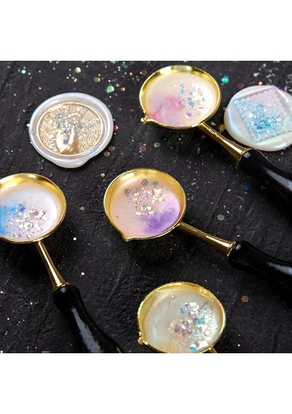 No.12 Tarzı Altın ve Gümüş Balmumu Macunu Mavi Mor Öğrenci Parlak Pullar Kristal Elmas Dıy Retro Zarf Düğün Davetiyesi Scrapbooking (Yurt Dışından) modelleri