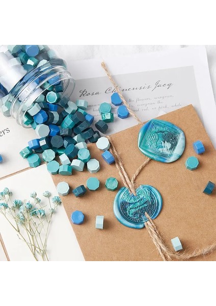 Çöl Tarzı Sekizgen Sızdırmazlık Balmumu Scrapbooking Mühür Damga Düğün Doğum Günü Partisi Davetiyesi Zarf Kart Dekorasyon Vintage Mix Renk (Yurt Dışından) fırsatları