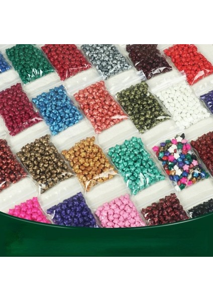 Bronz Tarzı 55G Ateş Lake Mühür Balmumu Parçacıkları, Şanslı Beş Köşeli Yıldız Karışık Renk, Makaleler Hakkında, 20 Renk (Yurt Dışından)
