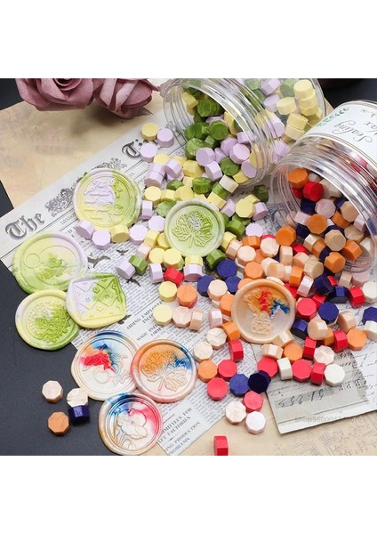 5-30G Tarzı Çanta Vintage Mühür Mumu Mix Renk Balmumu Boncuk Yeni Renk Sekizgen Mühür Pullar Zarf Düğün Davetiyeleri Dıy Malzemeleri (Yurt Dışından) fırsatları