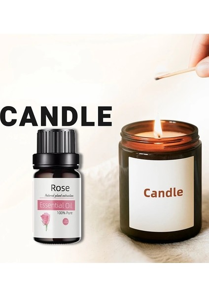 Mandalina Tarzı Kokulu Mum Esansiyel Yağı Çay Ağacı Gül Lavanta Sandal Ağacı Masajı Mum Yapımı Için Esansiyel Koku Yağı (Yurt Dışından) fırsatları