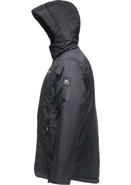 Erkek Kapitone Kapüşonlu Iç Cepli Siyah Mont fiyatları