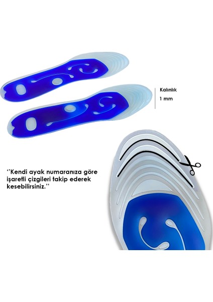 MediGel MG04 - Silikon Masaj | Masaj Yapan, Dinamik Sıvı Dolu, Konfor Iç Tabanlık fırsatları