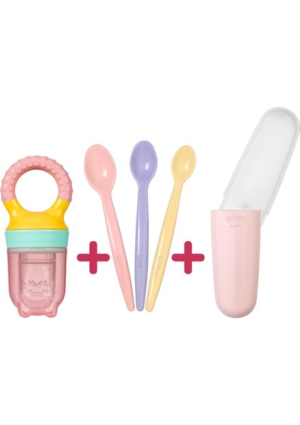 3'lü Beslenme Seti Pembe (Kız)