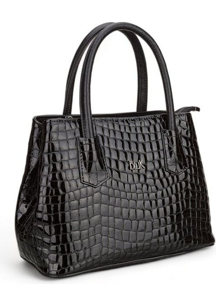 Siyah Kroko Deri/rugan Kadın El Çantası BLM2028-1 fiyatları