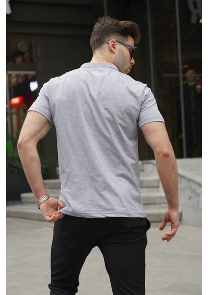 Erkek Grimelanj Basic Fermuarlı Polo Tişört 6076 fiyatları