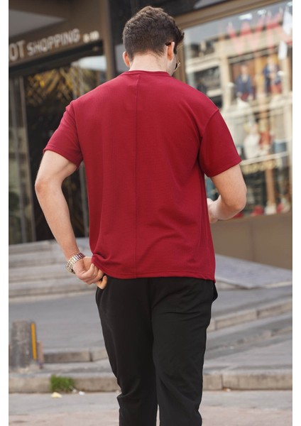 Bordo Regular Fit Basic Erkek Tişört 6099 fiyatları