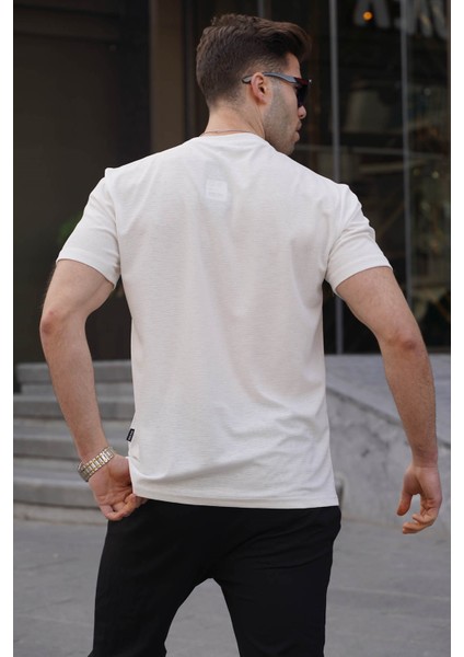 Ekru Regular Fit Basic Erkek Tişört 6069 fiyatları