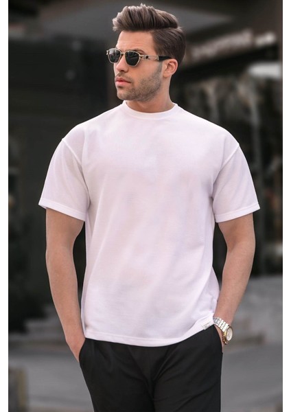 Ekru Regular Fit Basic Erkek Tişört 6099