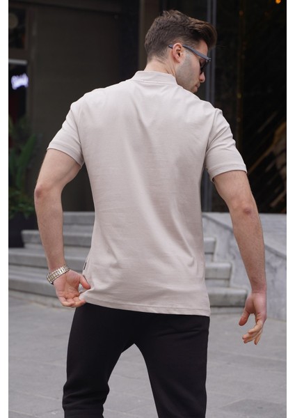 Taş Rengi Hakim Yaka Erkek Tişört 6067 fiyatları