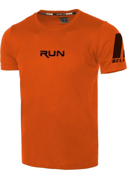 Erkek Nem Emici Hızlı Kuruma Performans Running Spor T-Shirt