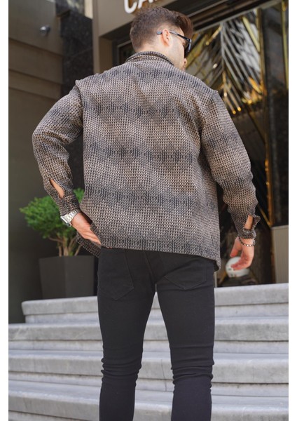 Bej Desenli Erkek Oduncu Gömlek 6711 fiyatları