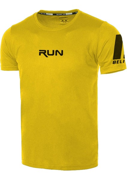 Erkek Nem Emici Hızlı Kuruma Performans Running Spor T-Shirt