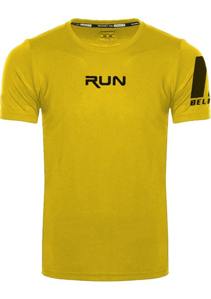 Erkek Nem Emici Hızlı Kuruma Performans Running Spor T-Shirt