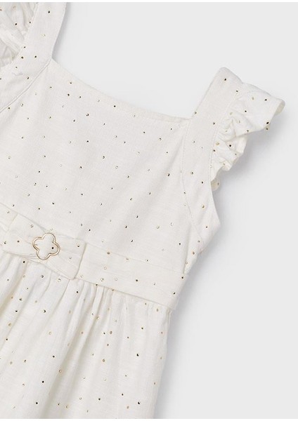 Kız Çocuk Sırt Detaylı Volanlı Elbise modelleri