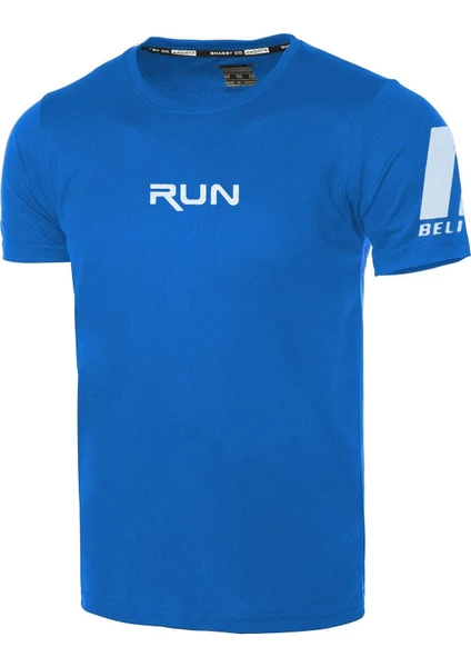 Ghassy Co. Erkek Nem Emici Hızlı Kuruma Performans Running Spor T-Shirt