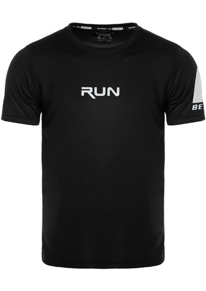 Erkek Nem Emici Hızlı Kuruma Performans Running Spor T-Shirt