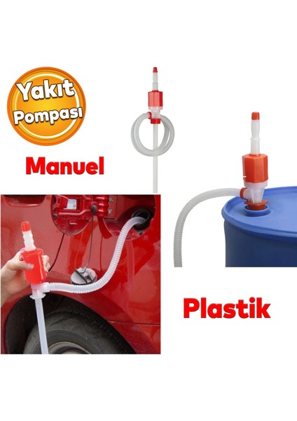 Araba Araç Otomobil Benzin Mazot Su Pompası Yakıt Transfer Ikmal Aktarma Plastik Pompa Vak Vak