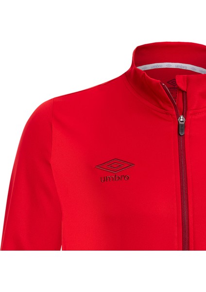 Kırmızı Fermuarlı Eşofman Üst Ceket TC-0121 Umbro Deer Camp Jacket Red - Erkek Kırmızı Fermuarlı Üst Ceket