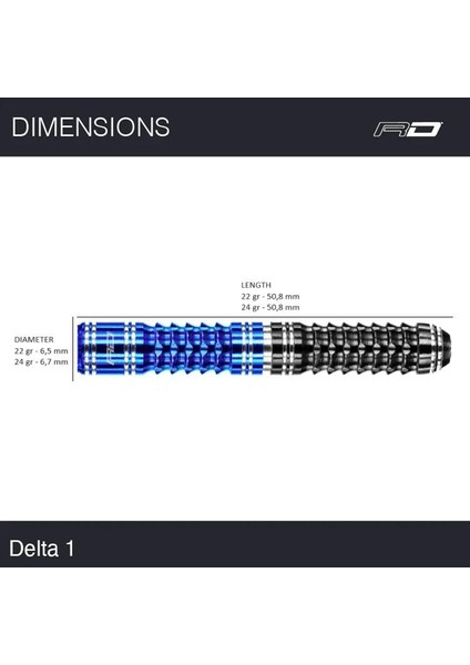 Delta 1 % 90 Tungsten Çelik Uçlu Dart Oku modelleri